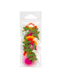 Crystal clear hanging bag with felt flower craft