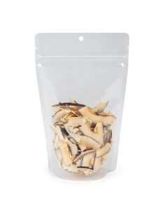 Clear Recyclable Stand Up Pouch w/ RETAINâ€žÂ¢ 5 1/8" x 3 1/8" x 8 1/8" 100 Pack ZBGERR3