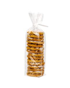 stacked cookies in gusset bag