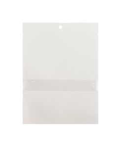 White Kraft Compostable Heat Seal Bags w/ Window 5" x 7" 100 pack KHS57WKW