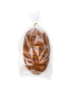 Bread packaged in clear bag