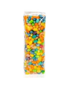 flat bottom gusset bag with jelly beans