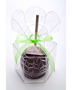 clear flower top candy apple box