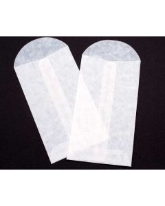 Glassine Open End Center Seam Envelopes 3 1/8" x 5 1/2" 50 pack G6
