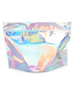 Holographic Child Resistant Pouch Bags 12" x 4" x 9" 100 Pack CRP129H