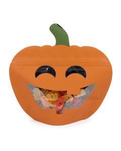 Pumpkin shaped pouch