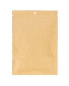 6" x 9" Kraft compostable heat seal bag