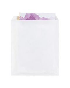 White Merchandise Bags 8" x 10" 100 pack MB3W