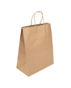 Kraft Paper Merchandise Handle Bags 10.62" x 5.51" x 12.99" 50 pack GMB6