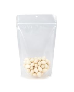 Clear Recyclable Stand Up Pouch w/ RETAIN&#8482; 5 7/8" x 3 1/2" x 9 1/8" 100 Pack ZBGERR7