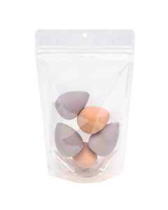 Clear Recyclable Stand Up Pouch 5 7/8" x 3 1/2" x 9 1/8" 100 pack ZBGER7 - DISCONTINUED